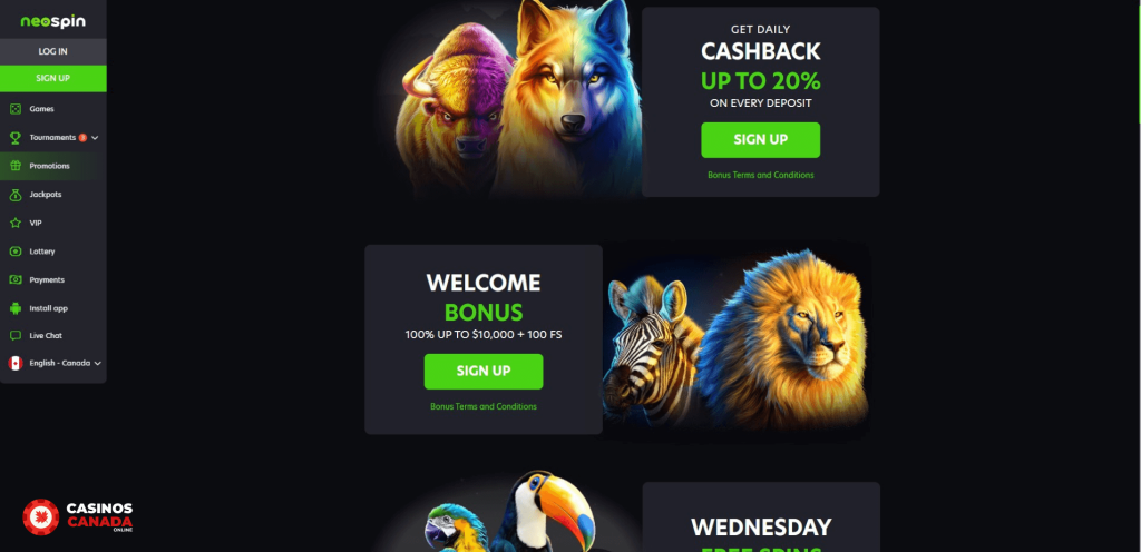 Neospin Casino Promotions FR