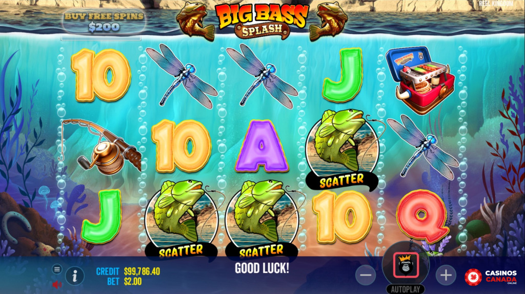 Big Bass Splash Free Play Scatters Wins Canada Review