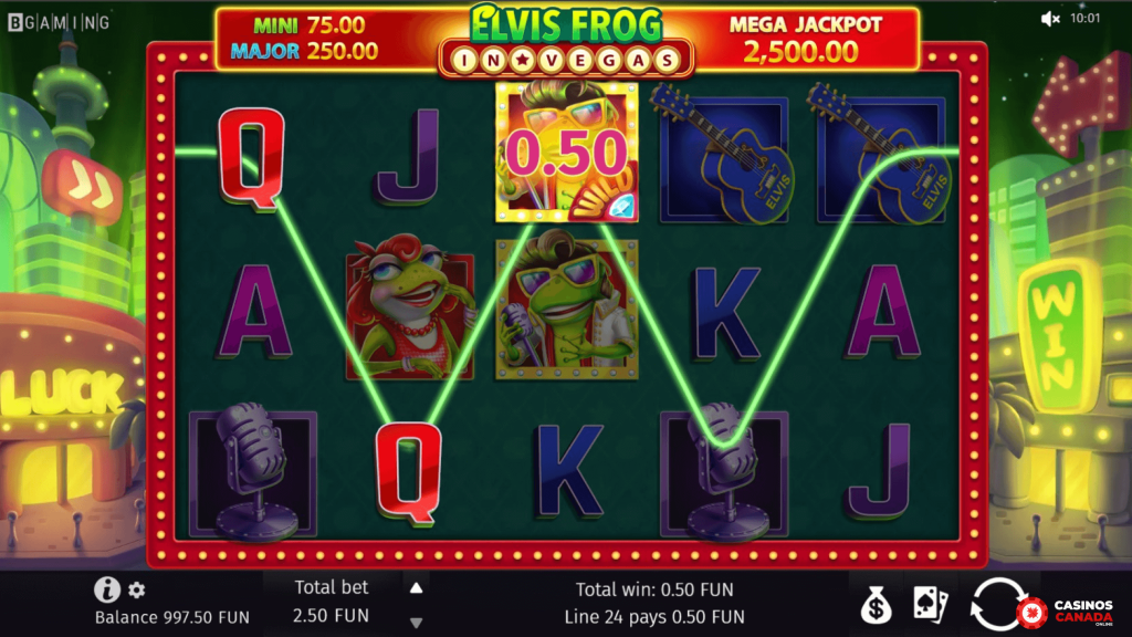 Elvis Frog in Vegas Free Play Wins Canada Review