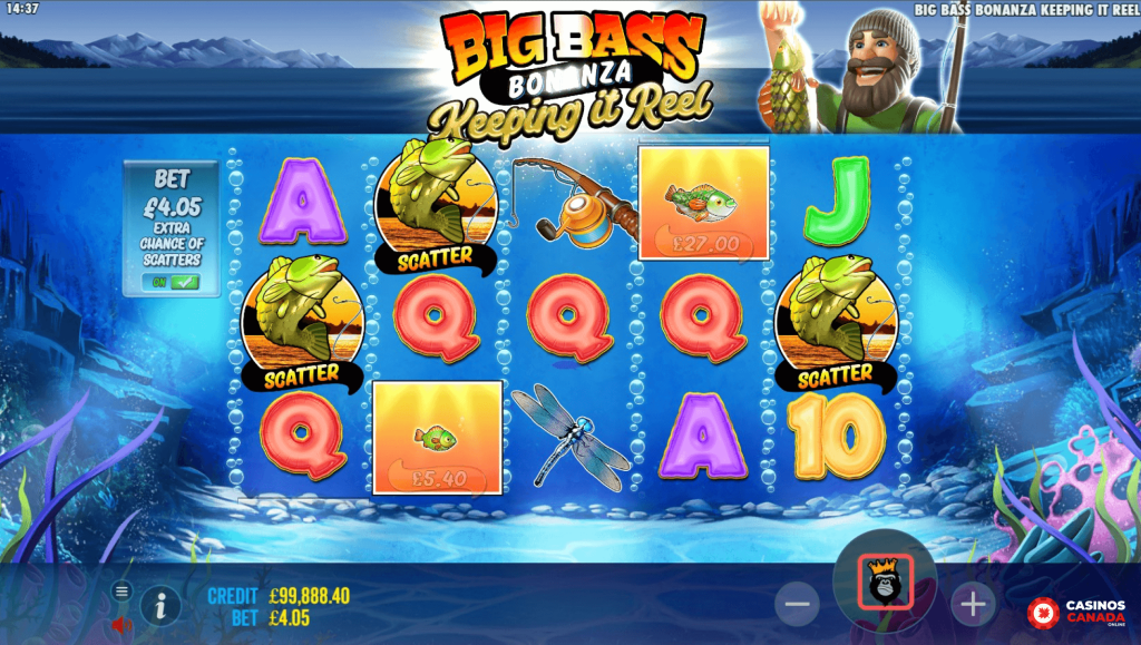 Big Bass - Keeping it Reel Free Play Scatters Wins Canada Review